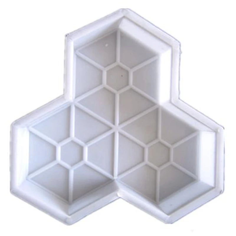 

Hot SV-1Pcs Path Mold Maple Leaf Concrete Manually Plastic Stepping Stone Paving Molds For Pavement Courtyards Square