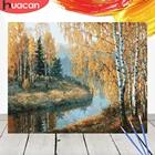 HUACAN картина маслом по номерам Осенние Пейзажи акриловый рисунок Холст Картина Настенная живопись DIY домашний Декор подарок