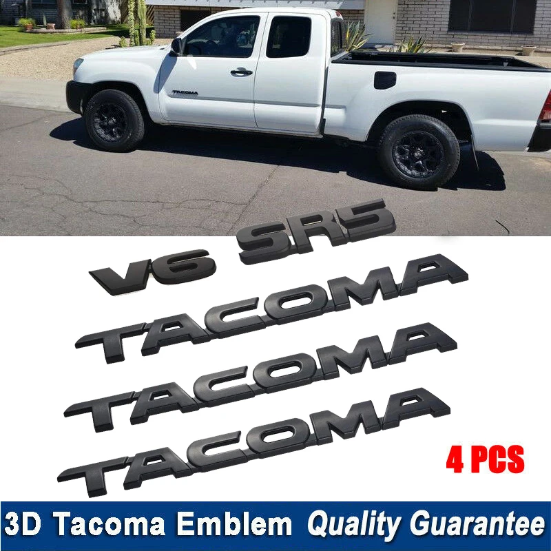 Для Tacoma V6 SR5 багажник автомобиля дверь багажника Наклейка эмблемы Стикеры значок