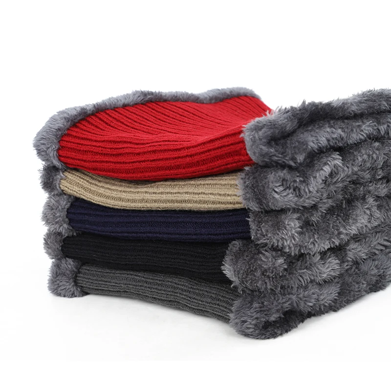 Модная полосатая Мужская зимняя шапка 2019 для мужчин и женщин хлопковая шарф