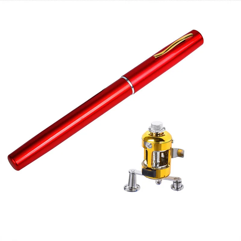 Портативная карманная Удочка в форме ручки набор рыболовных снастей