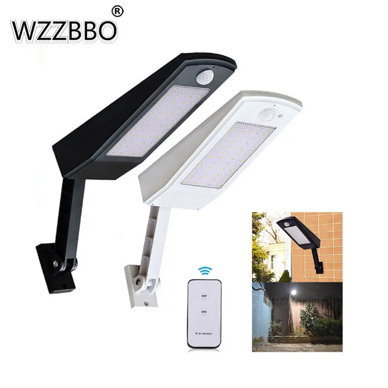 

48 LED Motion Sensor Light With Four Modes Solar Lights 900LM Lamp For Outdoor Wall Garden Yard Waterproof Rotable Stick