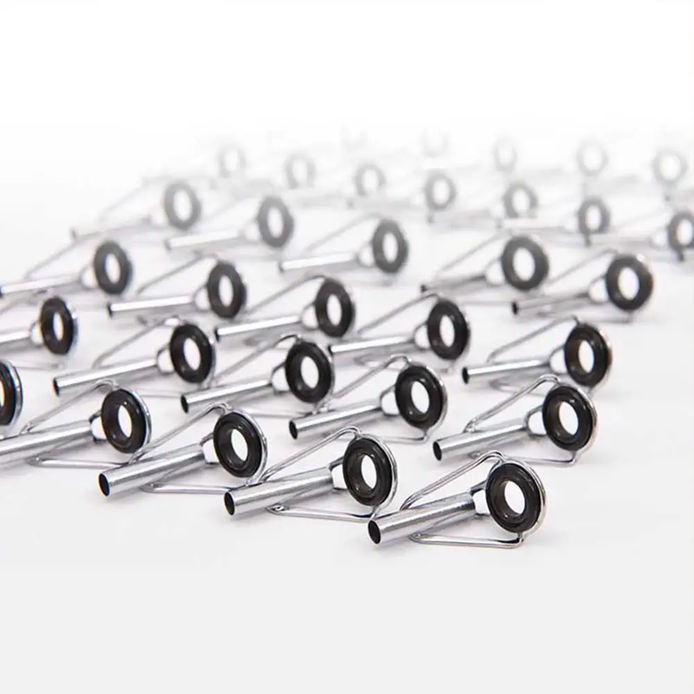 80Pcs Fishing Rod Guide Rings Oval Eyes Guides Line Set Top Eye Repair Kit | Спорт и развлечения