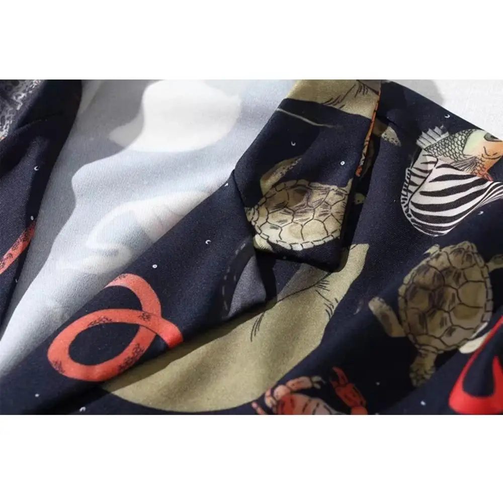 2019 летняя блузка женская винтажная бохо шик животного размера плюс с длинным