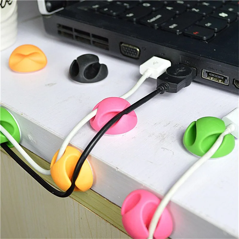Cargod 1 комплект usb кабель Органайзер провода намотки рабочего управления наушники держатель шнур мышки силиконовые скобы для IPhone