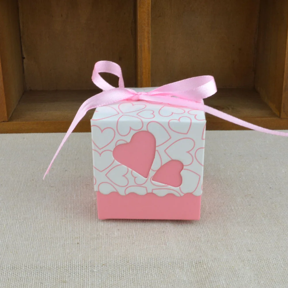10 шт. подарочные коробки для конфет с лентой|Подарочные сумки и упаковка| |