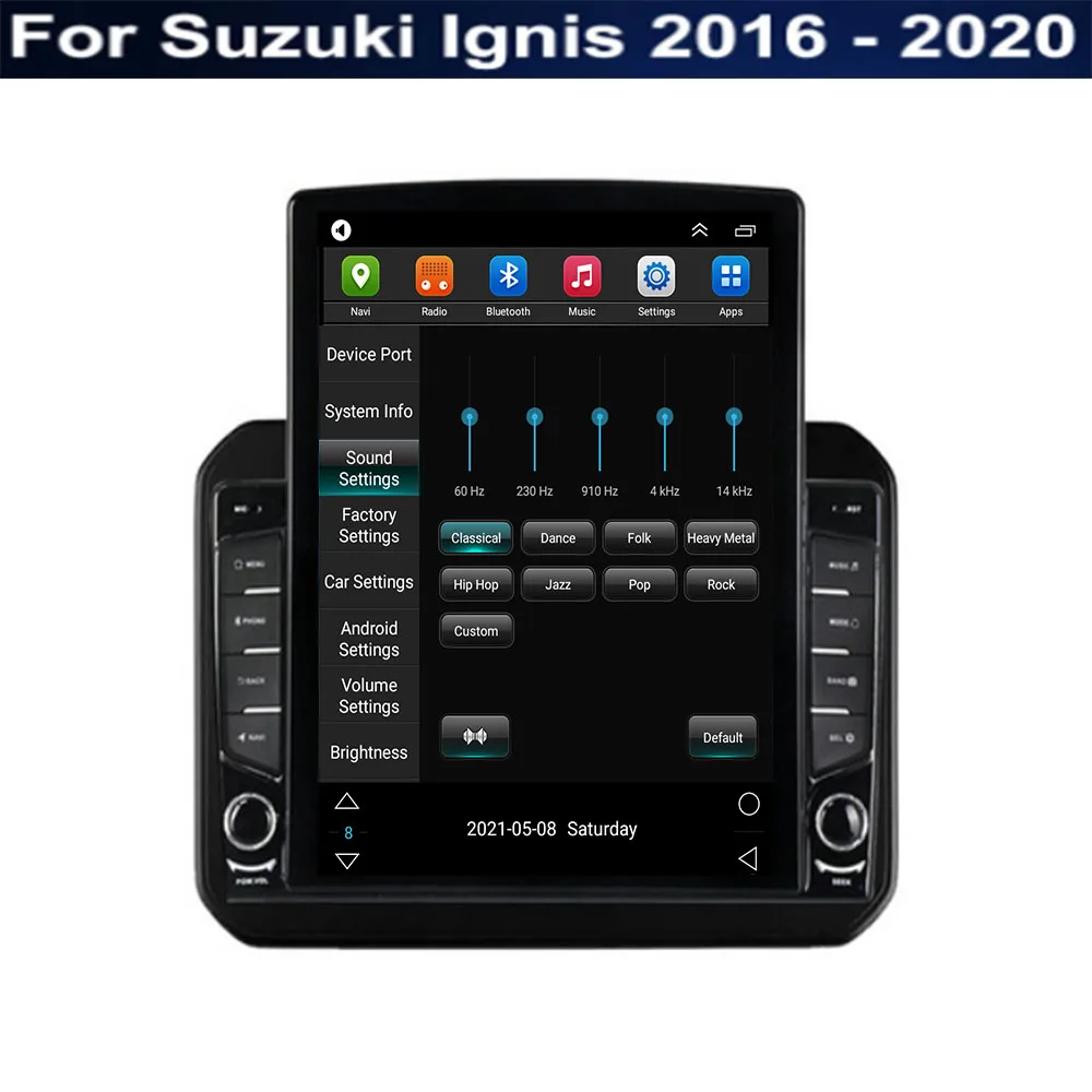 Автомагнитола Tesla 9 7 дюйма Android 11 для Suzuki Ignis 2016-2020-2023 мультимедийный видеоплеер