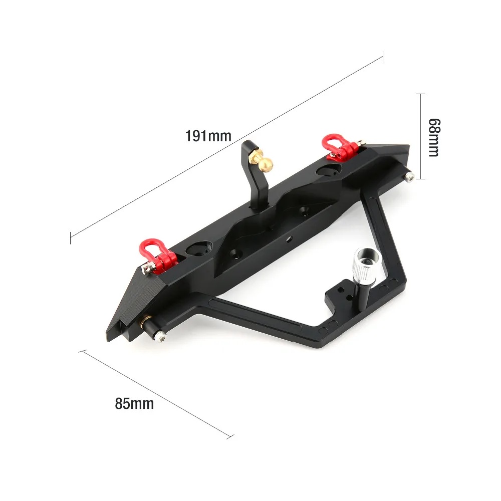 

Metal Steel Rear Bumper with LED Lights for Traxxas Axial SCX10 RC Off-road Crawler Car Spare Parts Accessories Component