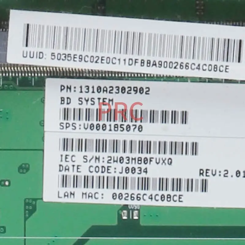 V000185070 для Toshiba Satellite L505 Материнская плата ноутбука 6050A2302901 GM45 DDR3