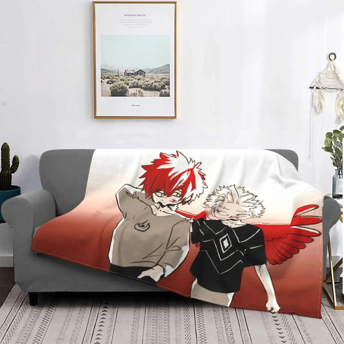 

Dabi And Hawks-colcha a cuadros para cama, manta Kawaii para cama, cubierta de playa, 765