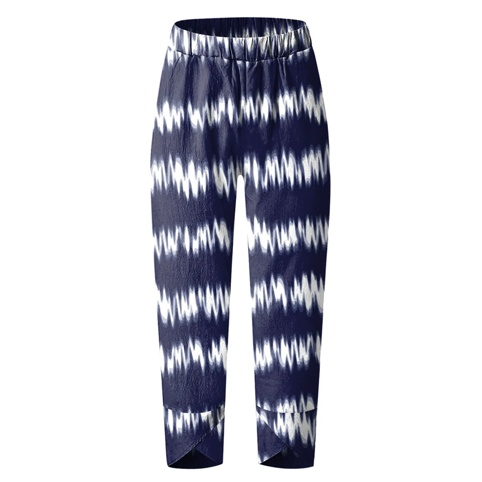 

Vintage Printed Harem Pants Women Trousers Casual Elastic Waist Cotton Linen Wide Leg Pants Loose Pantalon Summer Plus Size Pant