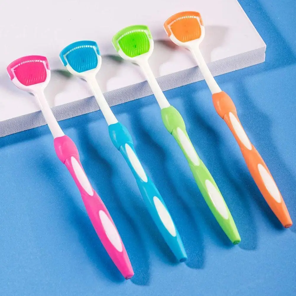 

New Tongue Brush Tongue Cleaner Scraper Cleaning Tongue Breath Hygiene Keep Scraper For Y6d7 V8c3