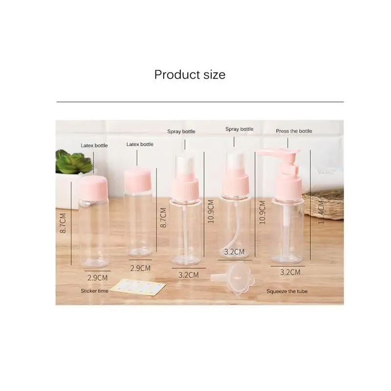 9 шт. в наборе пустые трубки косметический крем дорожные лосьоны упаковка пустая