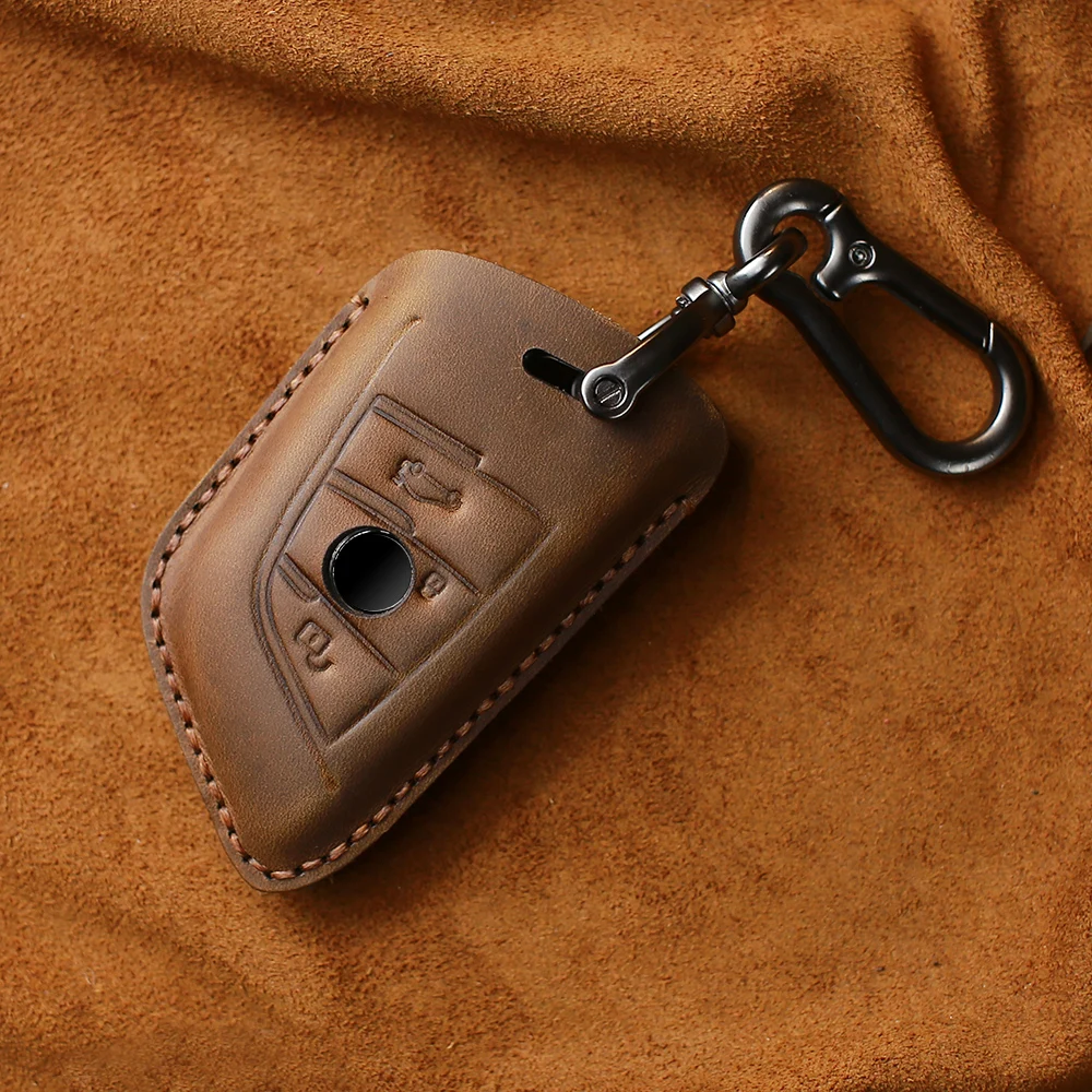 KEYYOU 3/4 Buttons Leather Car Key Case Cover Shell Protector for BMW 1 2 3 4 5 6 7 Series X3 M2 F CAS4 X5 X6 | Автомобили и