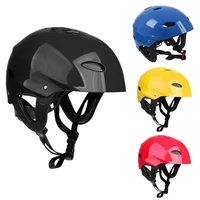 safety protector helmet 11 breathing holes for water sports kayak canoe surf paddleboard yellow