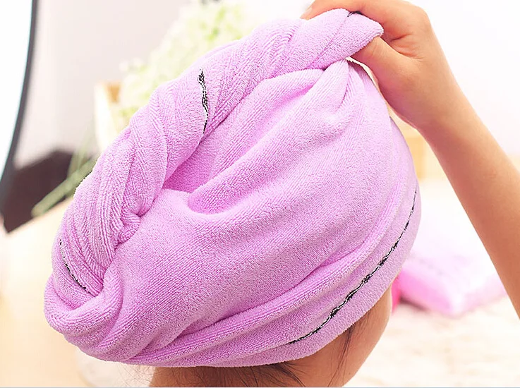 

Super absorbent dry hair cap quick-drying hair towel wipe turban shower cap hair cap silk bonnet shower cap women