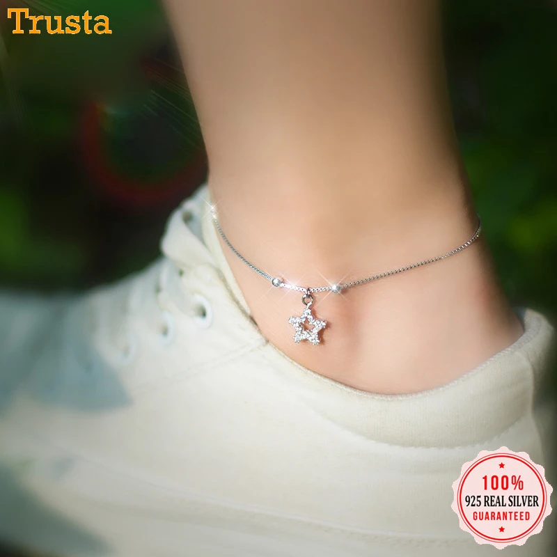 Женские анклеты с полыми мерцающими звездами trustdave Подарочные ювелирные изделия