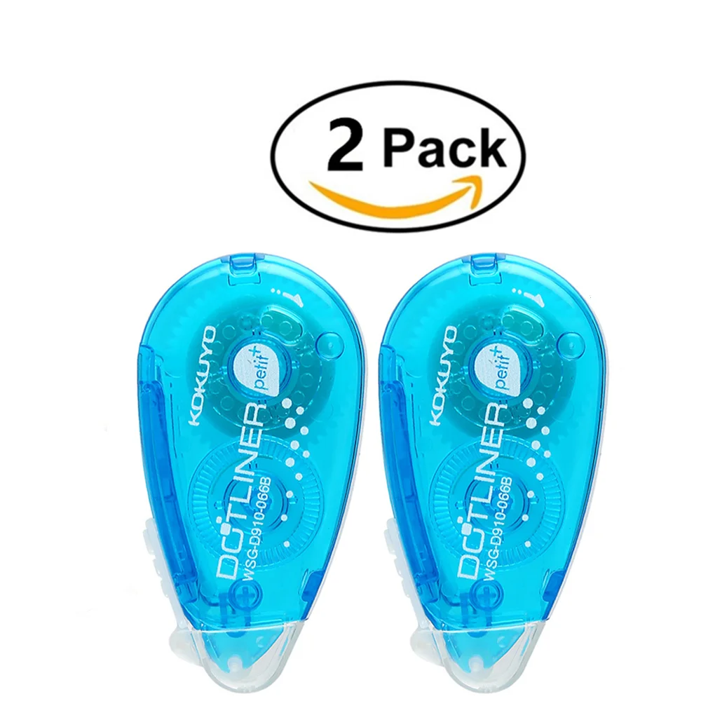 2 шт./упак. клейкая лента маленькая одноразовая синяя|Корректирующие ленты| |