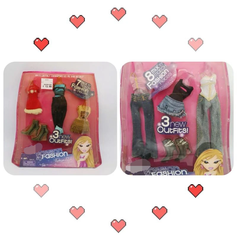 Модная фигурка Bratz Bratzillaz, кукла, несколько вариантов, лучший подарок для ребенка, 1 шт - Цвет: Two sets of clothes