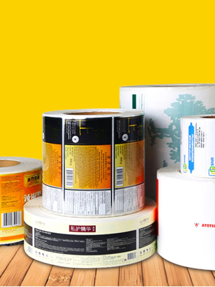 200 Custom Round Stickers Personalized Business LOGO Labels Tags Made | Дом и сад