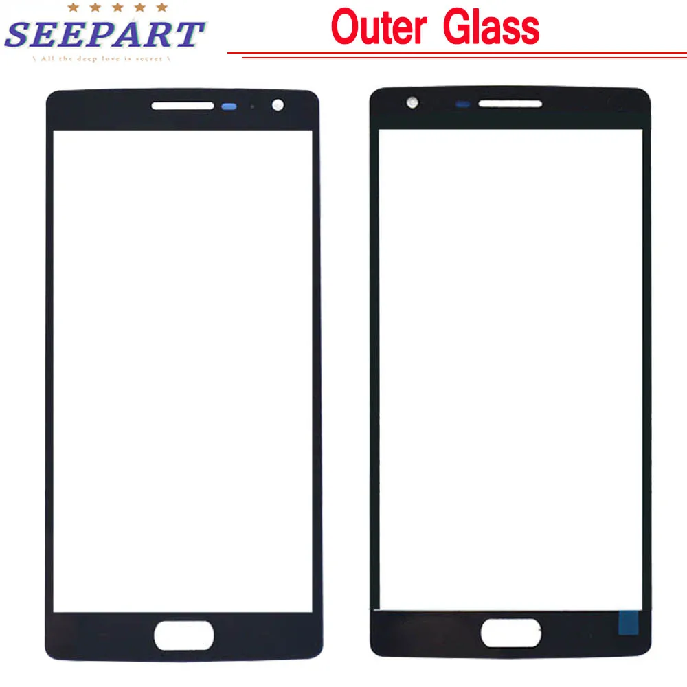 

For Oneplus 2 3 3T Front Screen Glass Outer Glass Panel Replacement For Oneplus 5 6 5T 6T Outer Glass Front Panel