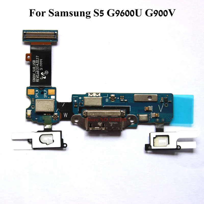 Оригинальный usb зарядный док порт гибкий кабель для samsung S5 G9600U G9600V зарядное