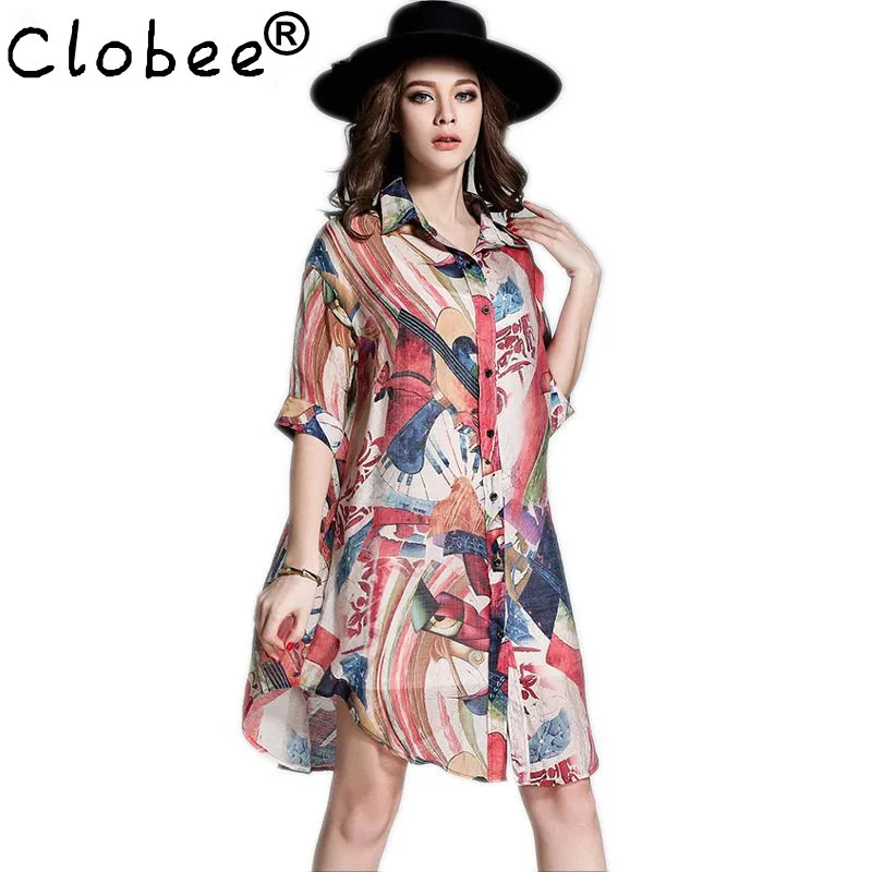 Модные женские новые блузки с принтом кимоно кардиган длинная шелковая льняная