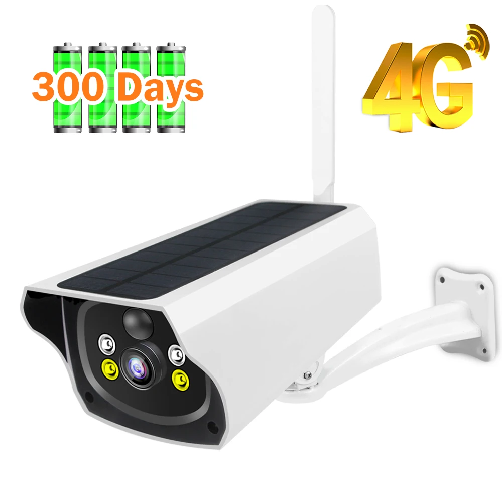 4G солнечная наружная камера 1080P HD 3G sim карта ip безопасности 100% безпроводная панель