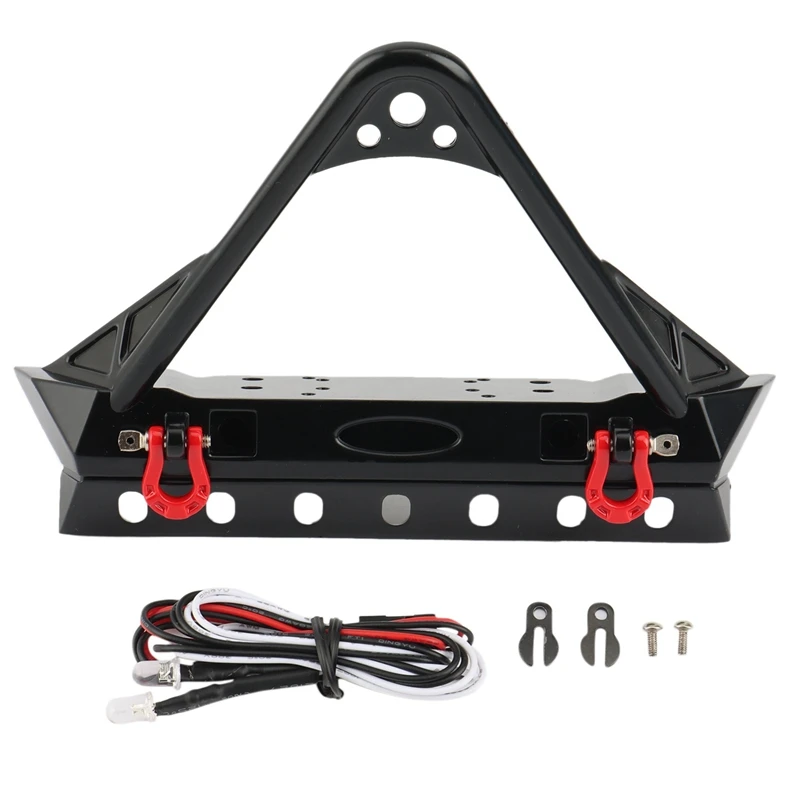 

Металлический передний бампер с подсветкой для 1/10 RC Crawler Traxxas TRX4 Axial SCX10 90046 & SCX10 III AXI03007 AXI03003 детали