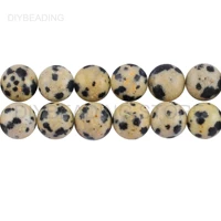 beads with hole lots wholesale supply natural gray spot semi precious stone spacer smooth round bead for making jewelry 4 14mm
