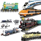 Высокотехнологичный конструктор KAZI City Train Power, конструктор сделай сам, игрушка MOC tech, совместима со всеми брендами, игрушка для детей, подарок для детей