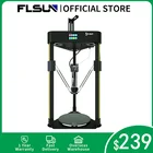 3D-принтер Flsun Q5 Delta, автоматическое восстановление уровня, предварительная сборка, 32 битная плата TFT, металлический комплект Kossel Titan, TMC 2208, основной пользователь