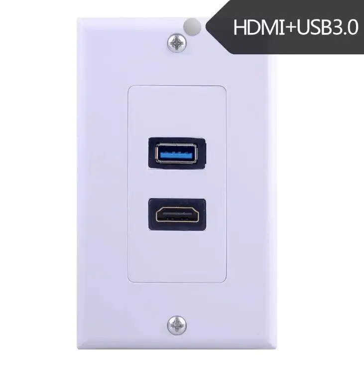 Настенная розетка с разъемом HDMI USB 3 0 и USB3.0 | Компьютеры офис