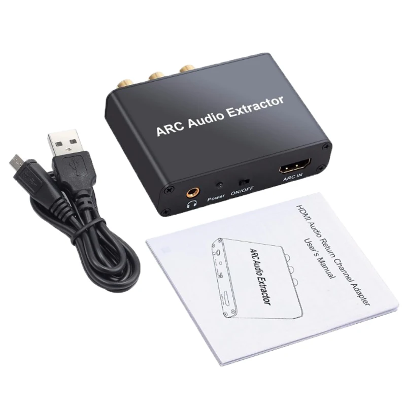 ARC аудио адаптер HDMI экстрактор цифровой в аналоговый преобразователь 192 кГц