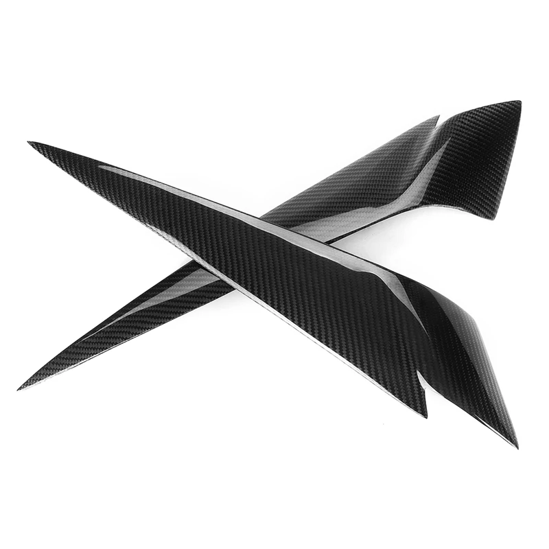 1Pair Carbon Fiber Headlight Eyebrows Cover Eyelids Trim For Bmw X1 E84 2009-2014 Car Styling Front | Автомобили и мотоциклы