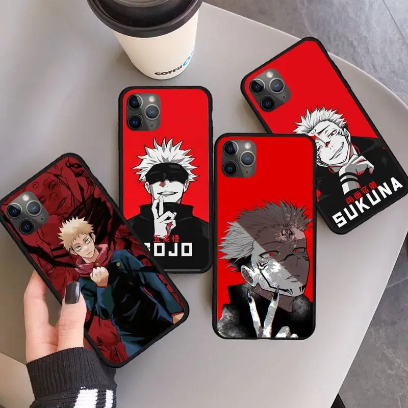 

Jujutsu Kaisen Gojou Satoru anime Phone Case For iphone 12 11 13 7 8 6 s plus x xs xr pro max mini