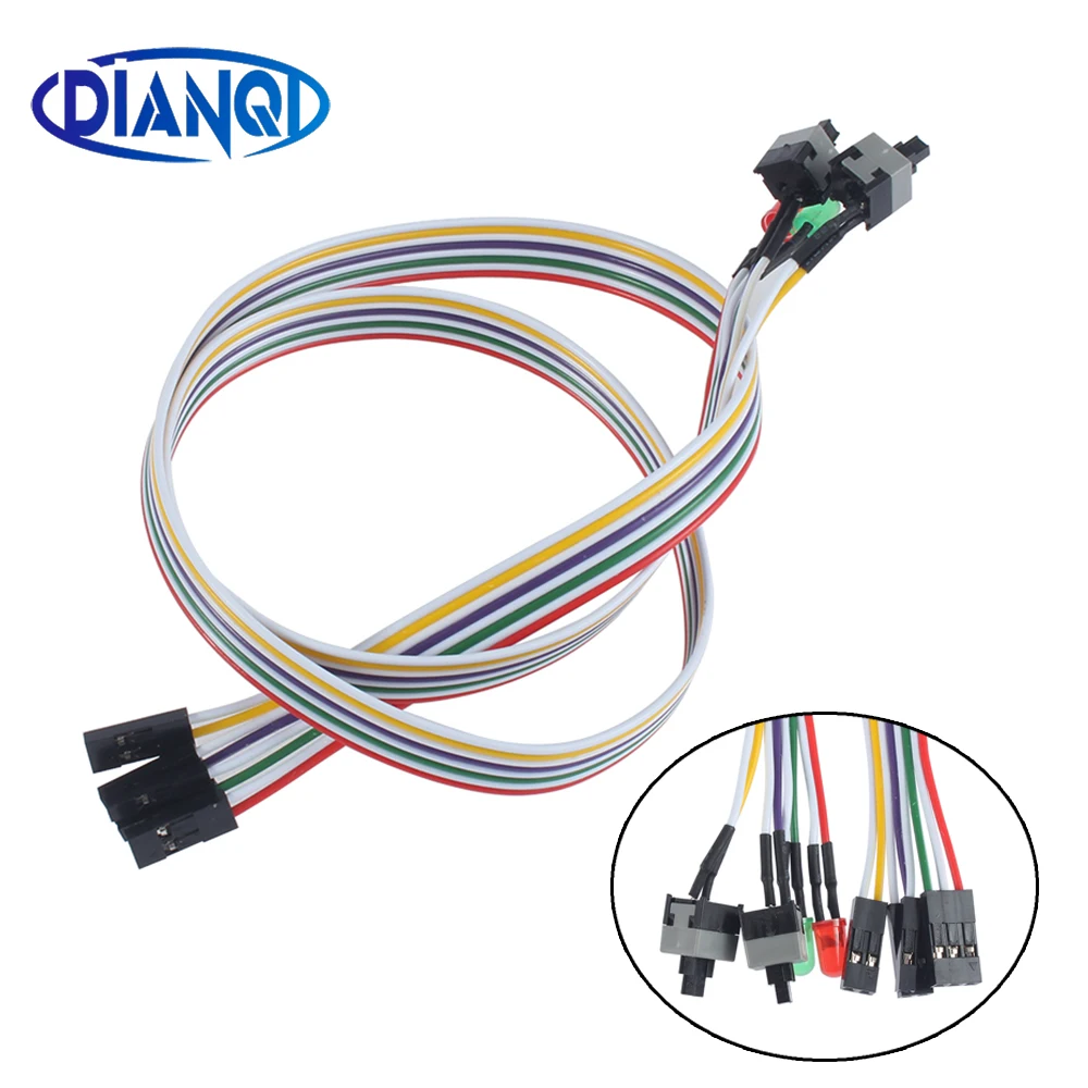 1 шт. тонкий ПК Компьютерная материнская плата силовой кабель оригинальный On Off