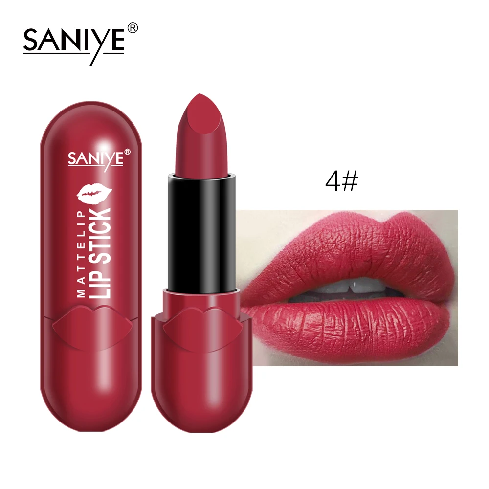 Матовая водостойкая губная помада SANIYE стойкая для макияжа 8 цветов легко носить