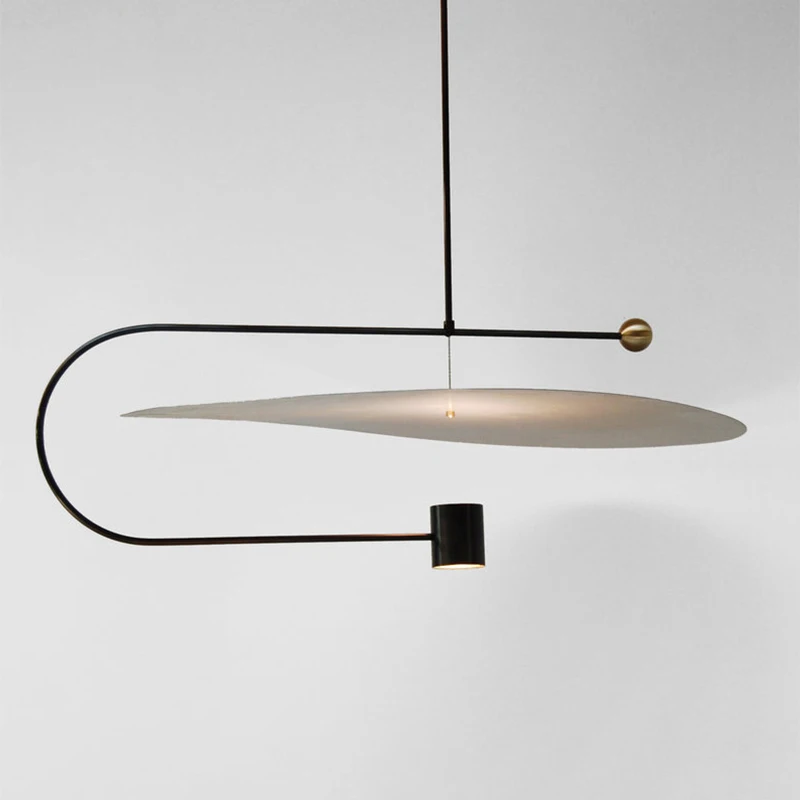 

Simple modern dining room office area pendent light creative line ring bedroom study living room bar pendent lamps 220V