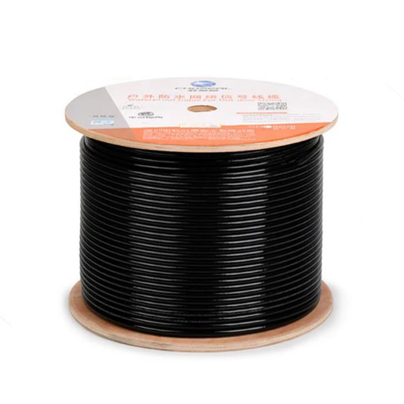 

Choseal UTP Cat5e 100Mbps Network Cable Outdoor Waterproof Engineering Network Cable 0.05mm Copper Core Ethernet Cable