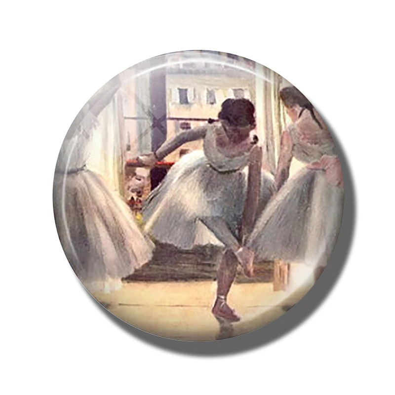 Балерины искусство 30 мм магнит на холодильник танцевальный стеклянный купол