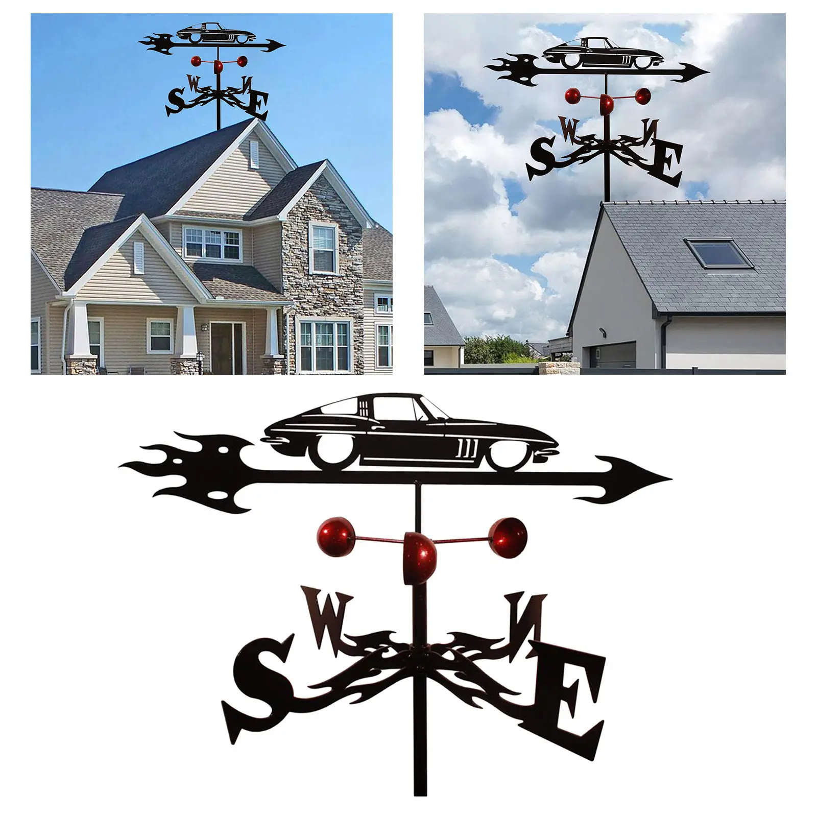 

Метеостанция для украшения сада, декоративная навесная лотка для украшения автомобиля