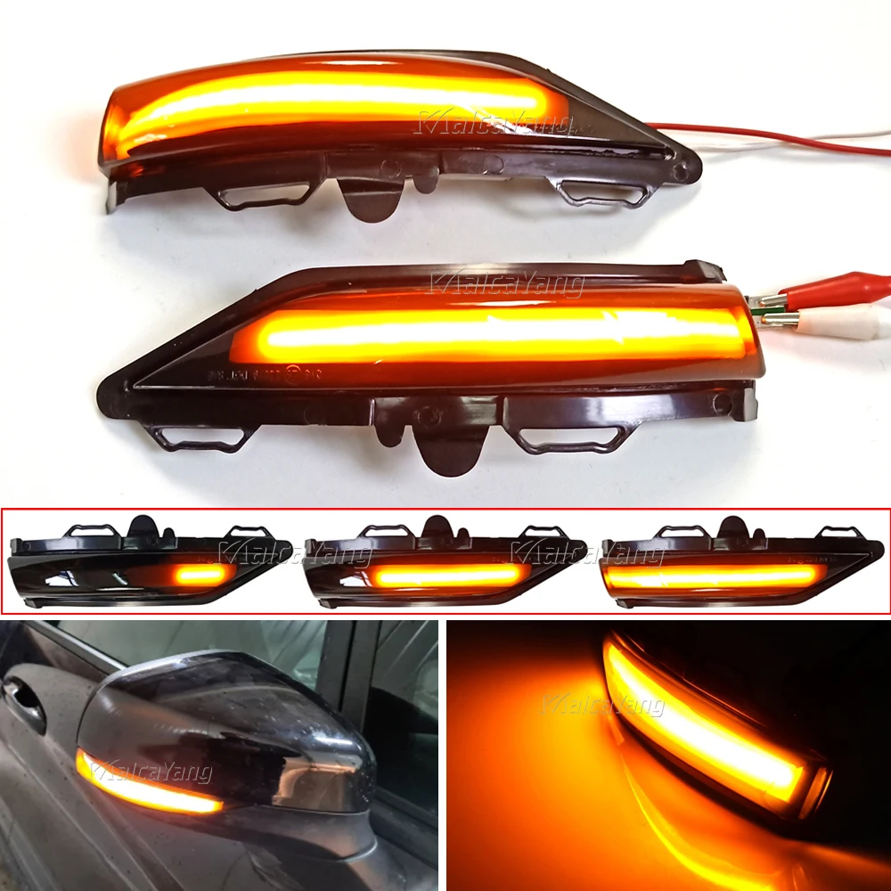 

2PCS Flowing LED Dynamic Turn Signal Light For Ford Fiesta mk7 2008-2017 mk8 19+ Side Wing Rearview Mirror Indicator Blinker