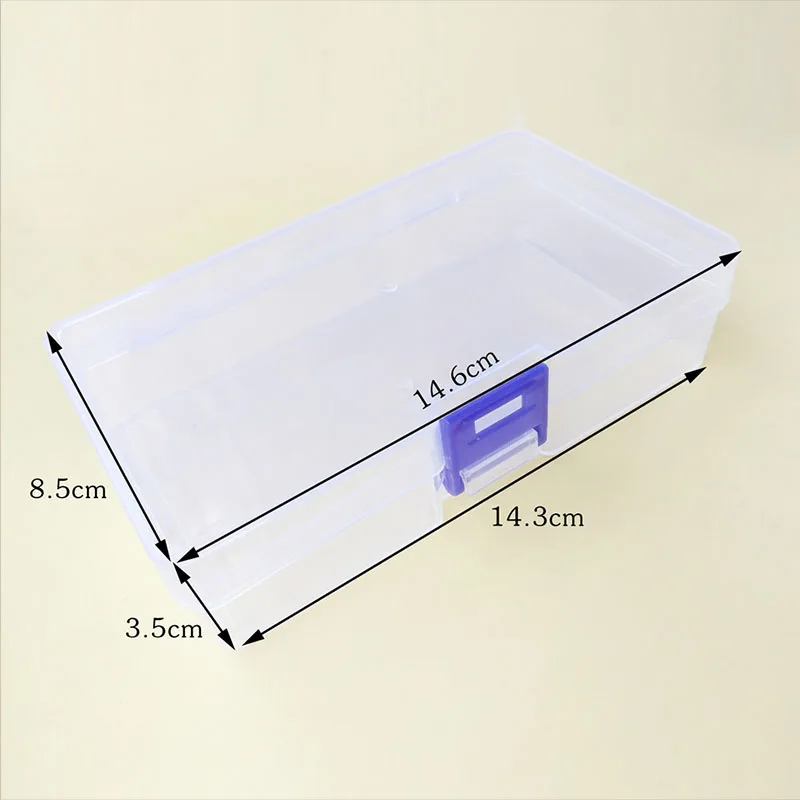 

Split Grid Plastic Storage Box Jewelry Display Box Grid Transparent Hardware Button Accessories Packaging Jewelry Box
