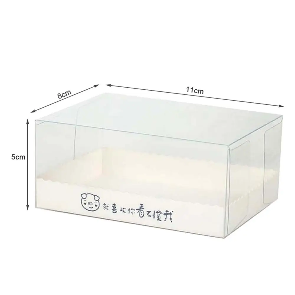 

80% Hot Sale 10Pcs Portable Transparent Cake Puddings Mousse Boxes Packaging Dessert Container