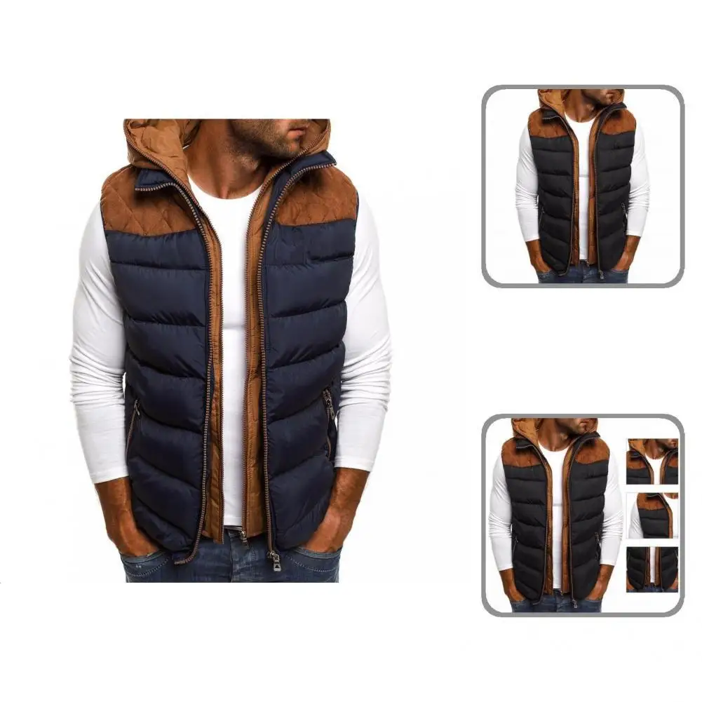 

Anti-freeze Soft Warm Keeping Down Waistcoat Cozy Down Waistcoat Double Zipper for Men