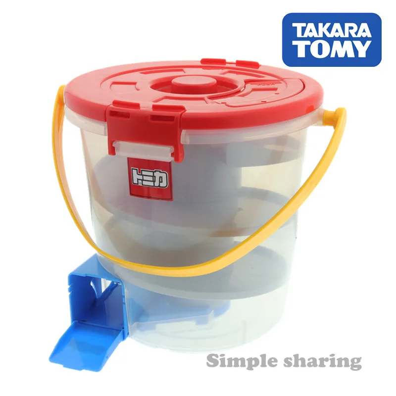 Takara Tomy Tomica вылезает ведро для миниатюрного автомобиля с спиральным наклоном |
