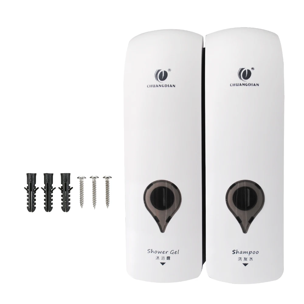 Настенный ручной дозатор для мыла 300 мл * 2 двухсторонний геля душа и жидкости