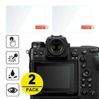 2x Закаленное стекло для защиты экрана для беззеркальной камеры Nikon Z9 с верхней пленкой