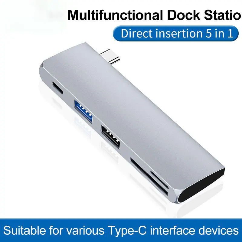 

USB-концентратор Mosible для iPad Pro 2020, MacBook Pro, USB Type-C на USB 3,0, адаптер TF SD, кардридер, слот PD